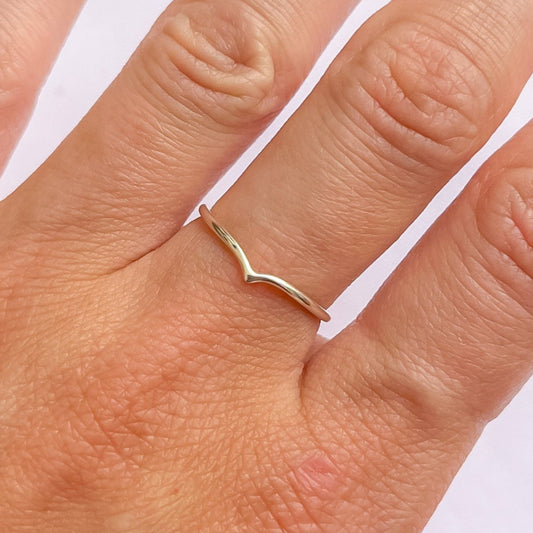 Dainty Wishbone Ring