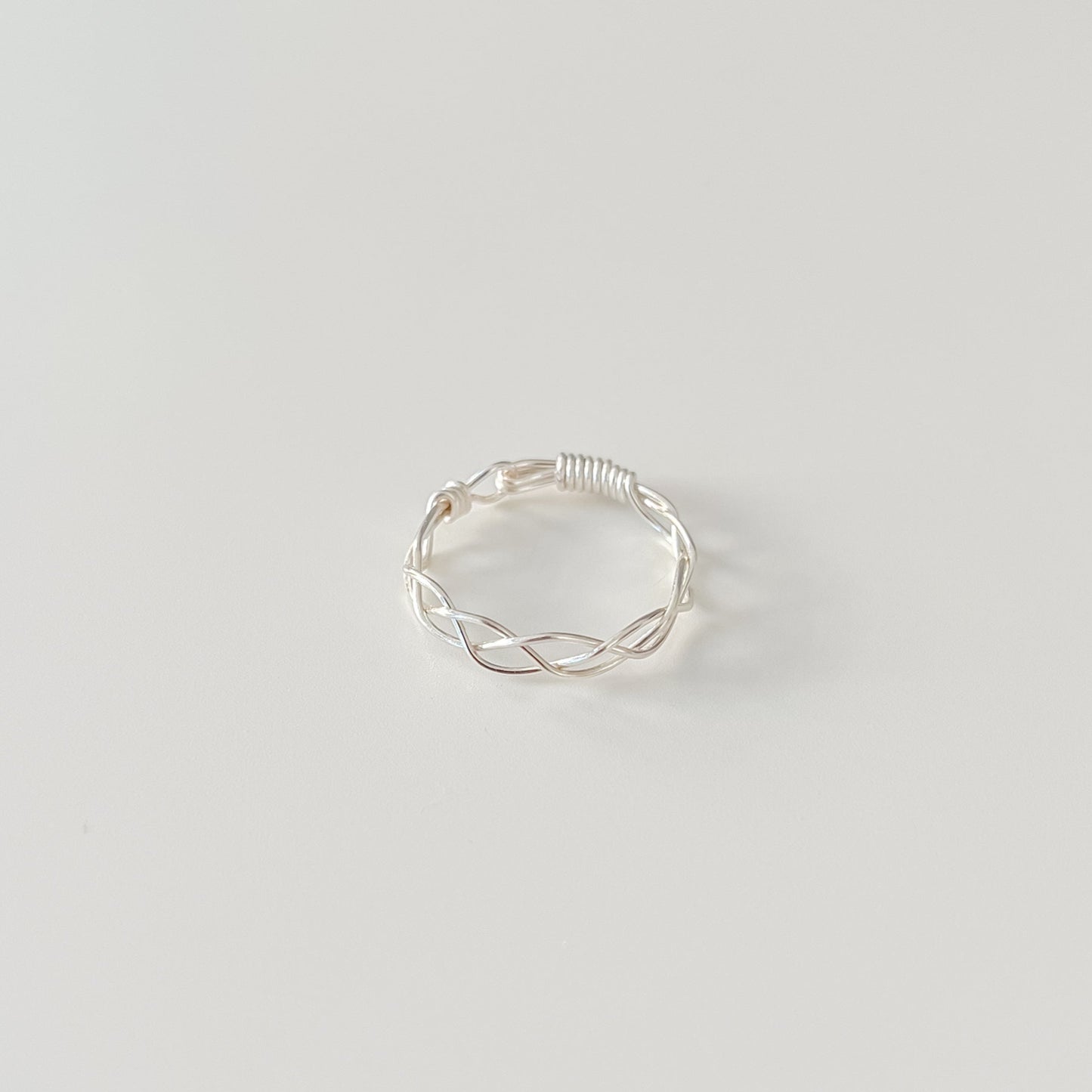 Silver Braided Ring