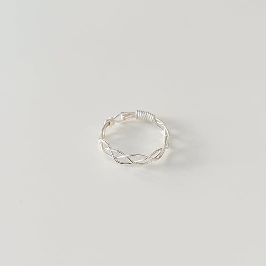 Silver Braided Ring