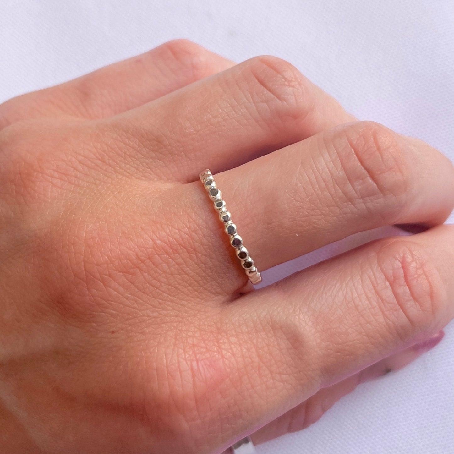 Hammered Bead Ring