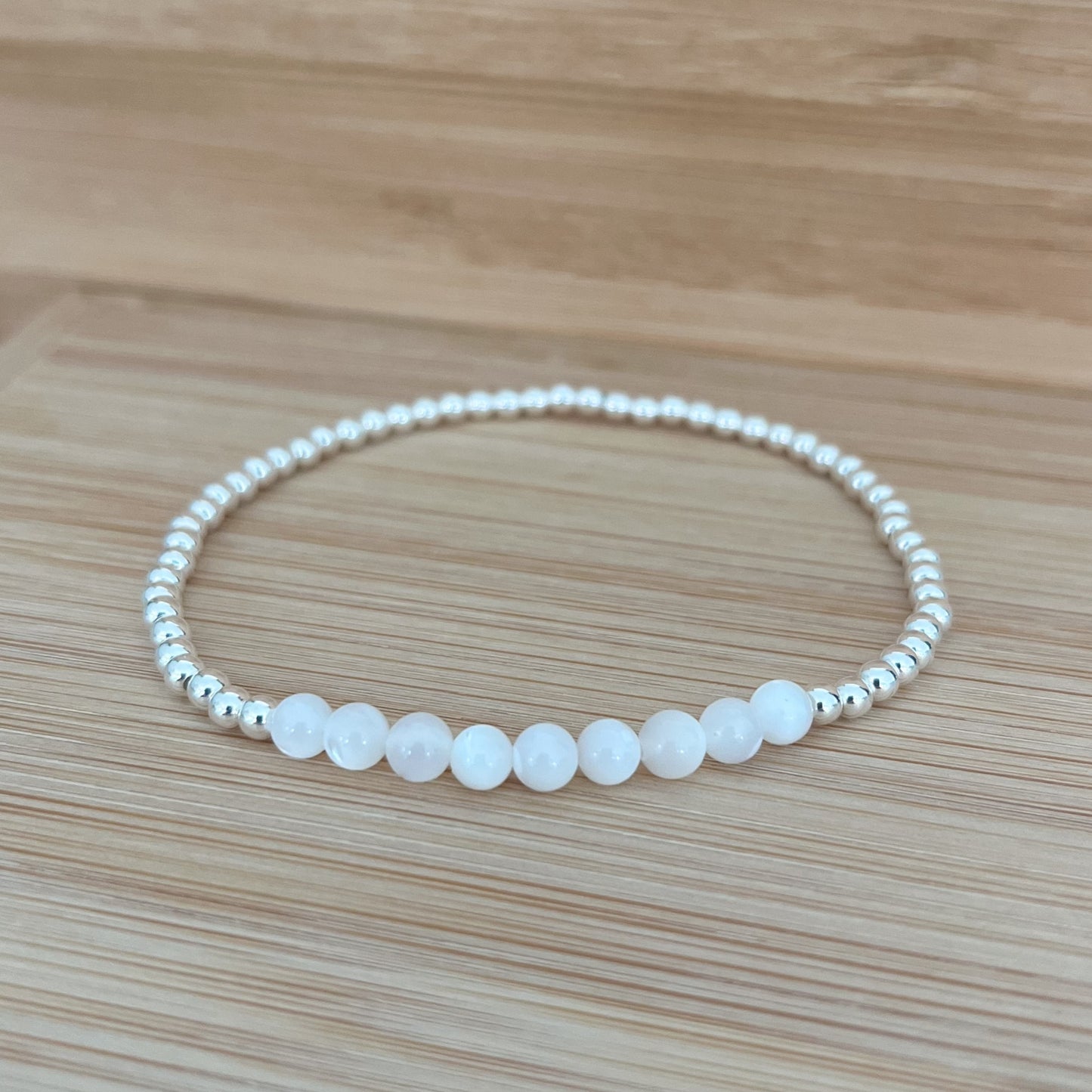 Silver Moonstone Bracelet