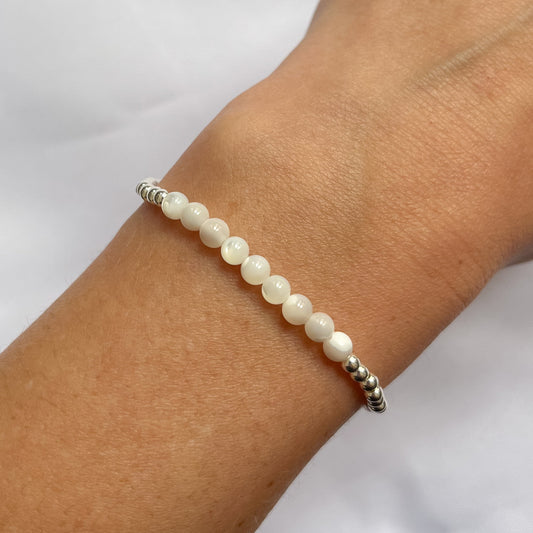 Silver Moonstone Bracelet