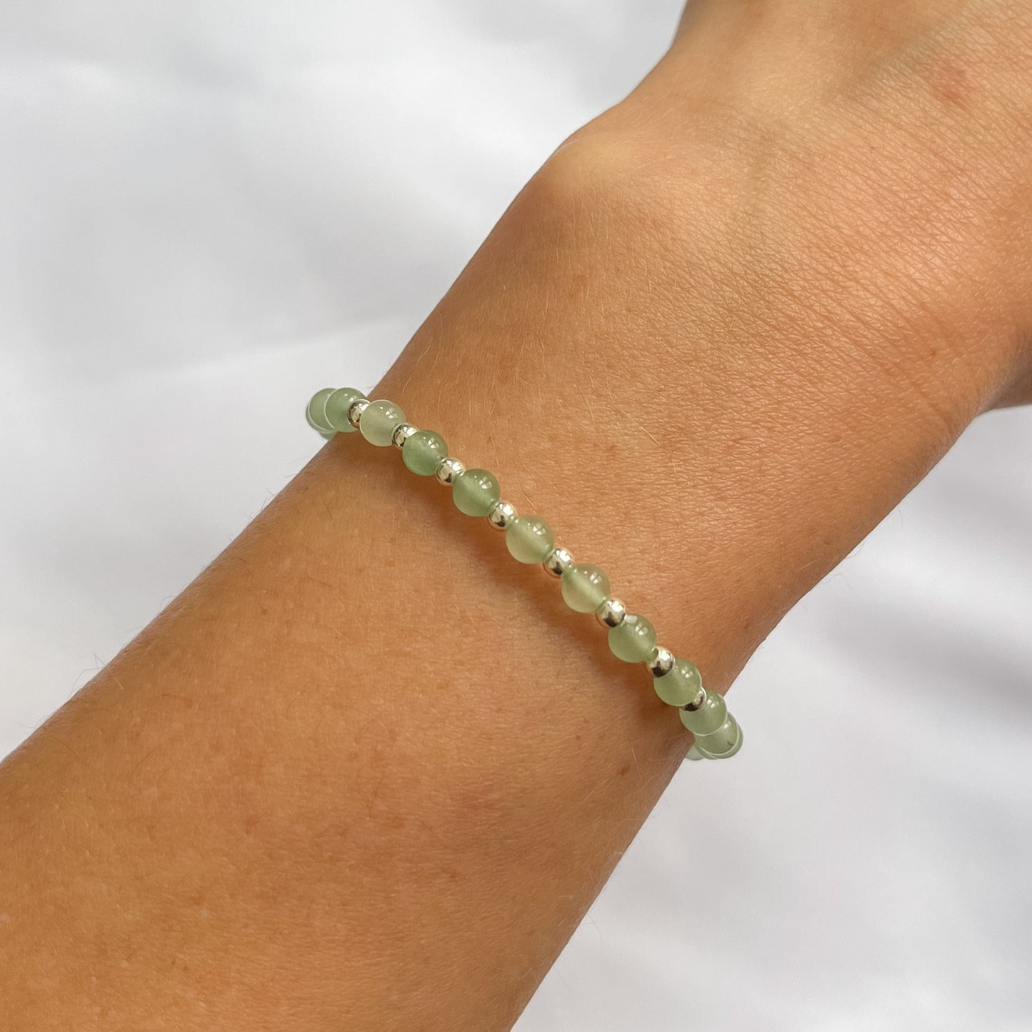Silver & Aventurine Bracelet