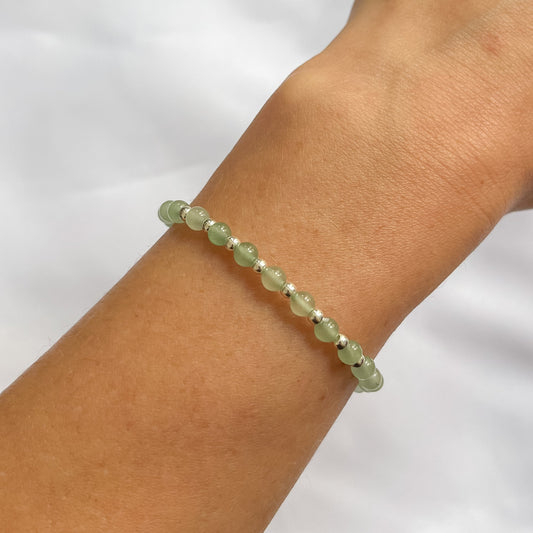 Silver & Aventurine Bracelet