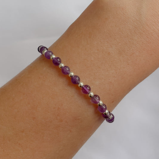 Silver & Amethyst Bracelet