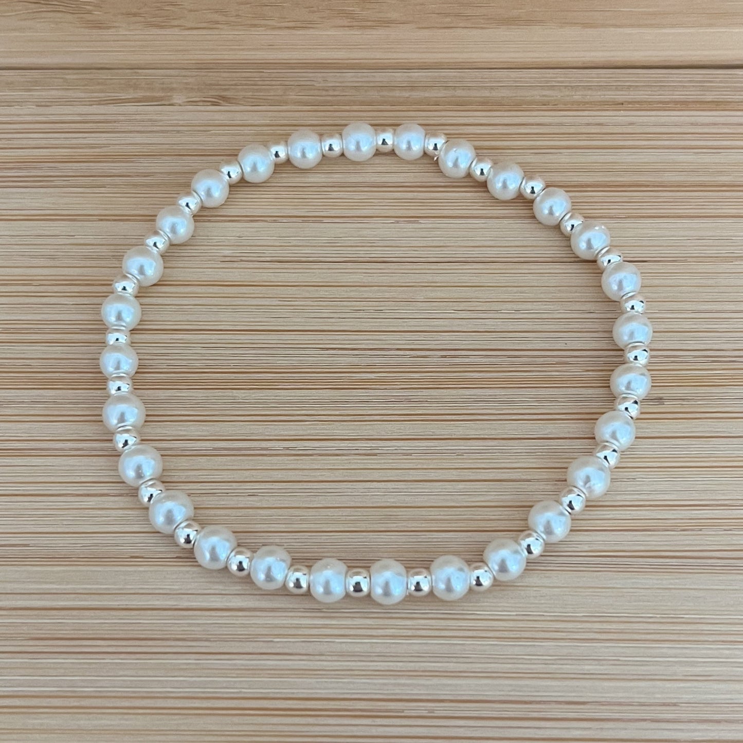 Silver Pearl Bracelet