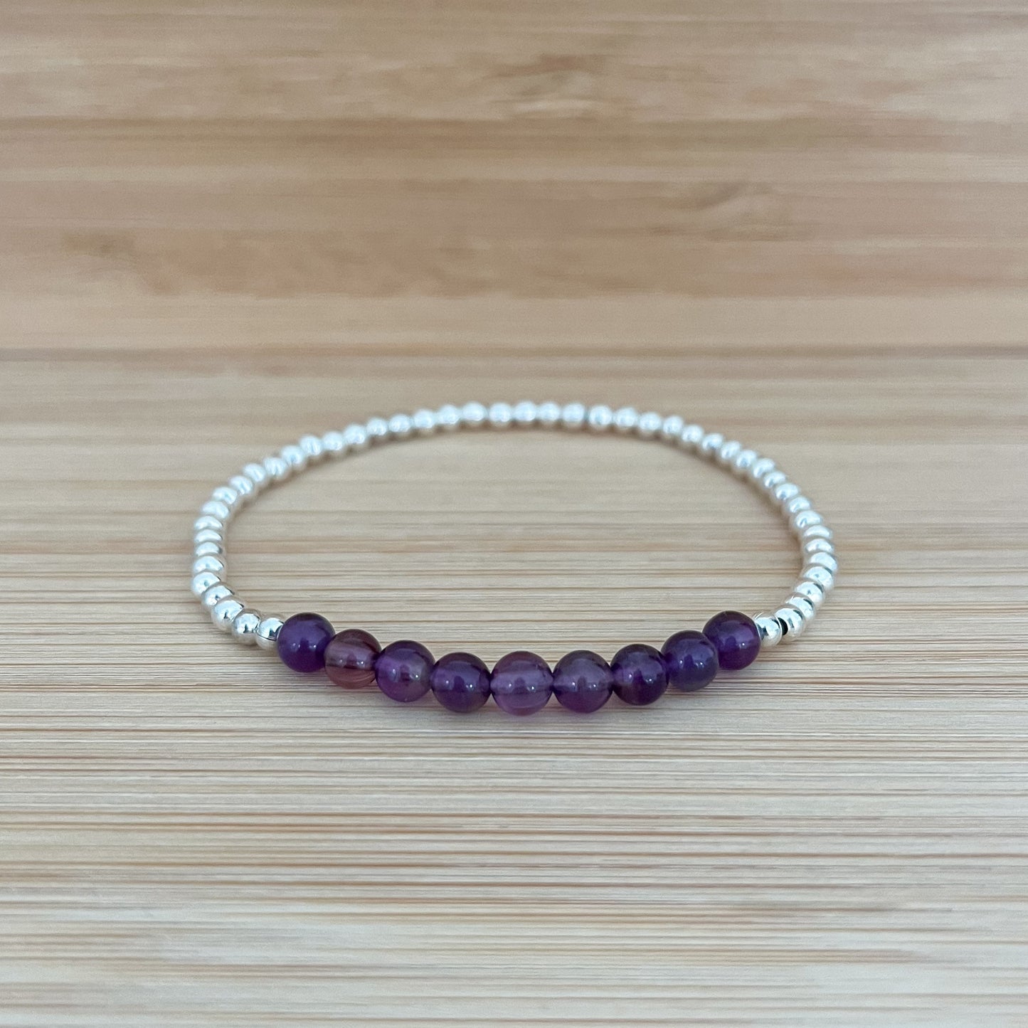Silver Amethyst Bracelet