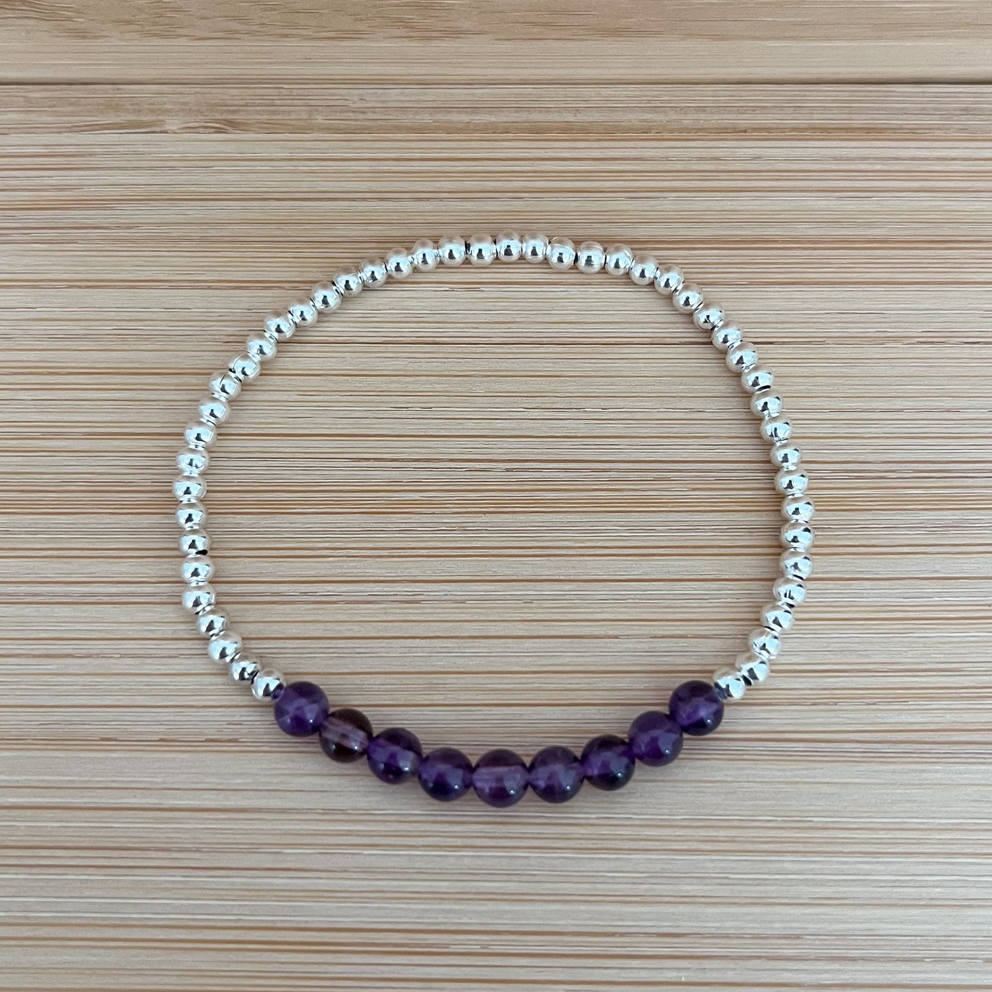 Silver Amethyst Bracelet