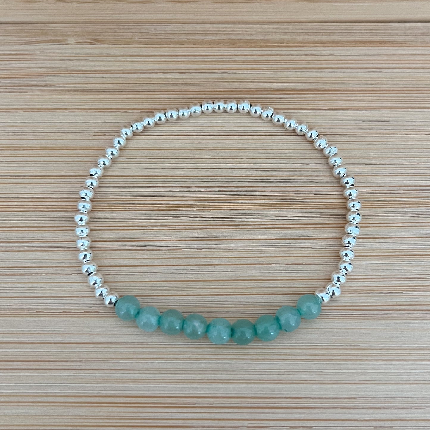 Silver Aventurine Bracelet