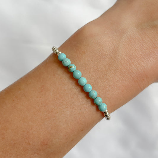 Silver Turquoise Bracelet