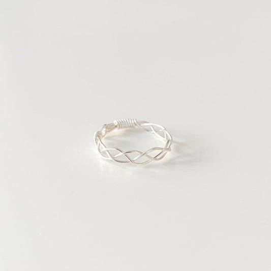 Silver Braided Ring