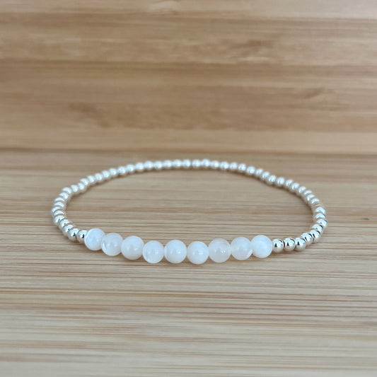 Silver Moonstone Bracelet