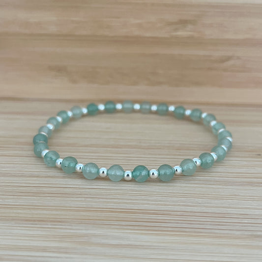 Silver & Aventurine Bracelet