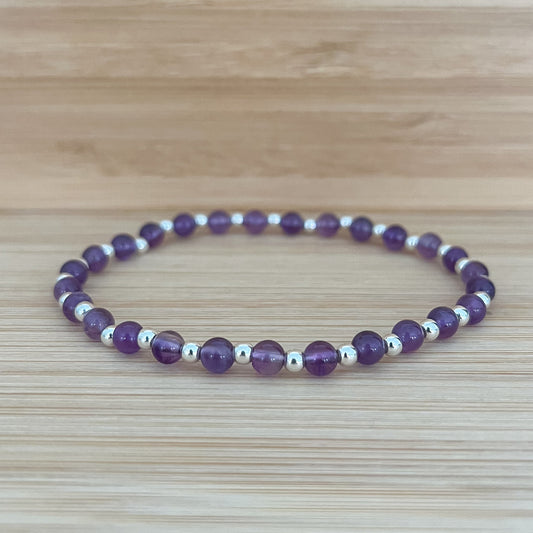 Silver & Amethyst Bracelet